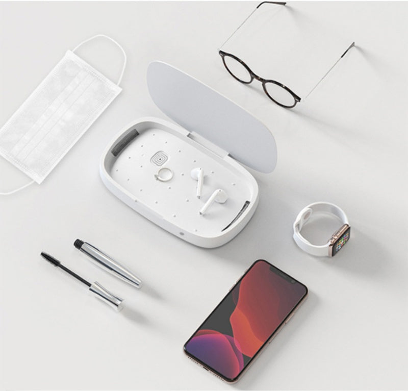 Cell phone sterilizer UV disinfection box